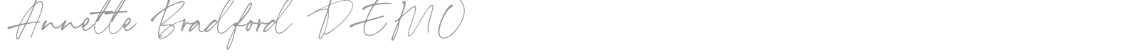 Annette Bradford font preview